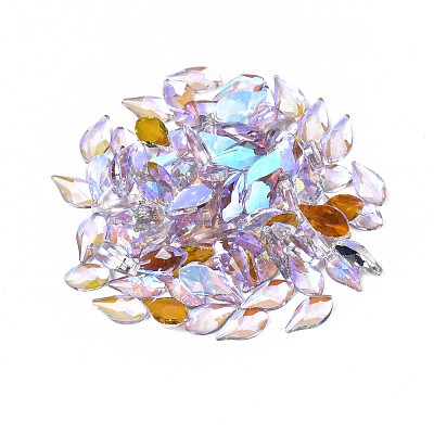 Glass Rhinestone Cabochons MRMJ-N027-030B-1