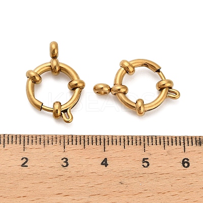 304 Stainless Steel Spring Ring Clasps STAS-K288-03C-G-1