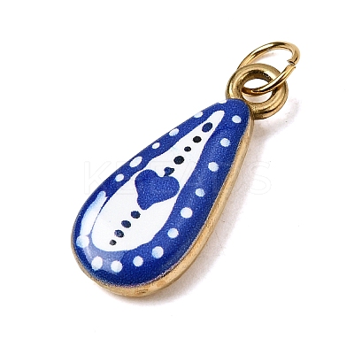 Printing 304 Stainless Steel Pendants STAS-K304-12B-G-1