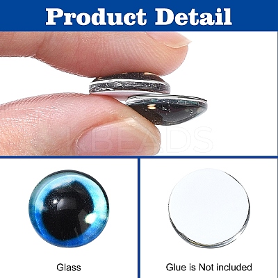 60Pcs 3 Styles Craft Glass Doll Eyes DOLL-YW0001-01-1