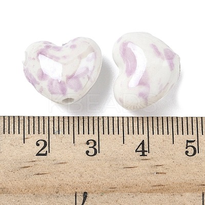 Glazed Porcelain Beads PORC-K003-04-1