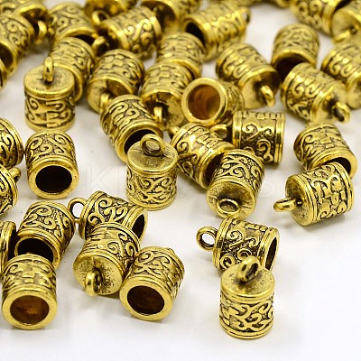 Tibetan Style Cord Ends LS-TIBEP-LF10887YKG-AG-LF-1