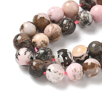 Natural Argentina Rhodonite Beads Strands G-G271-B02-8mm-1