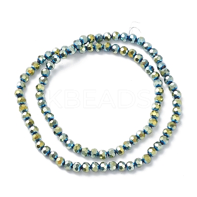 Electroplate Glass Beads Strands EGLA-K015-09B-1