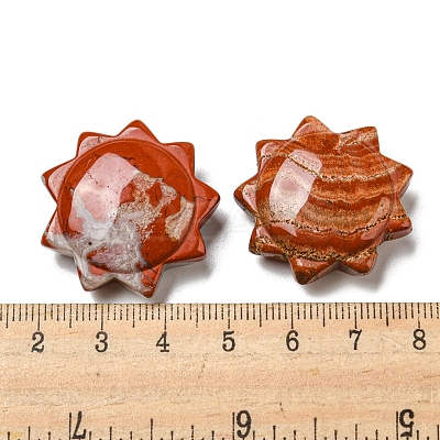Natural & Synthetic Gemstone Carved Healing Sun Figurines DJEW-D012-04A-1
