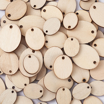 DIY Unfinished Wooden Pendant Earring Making Kits DIY-YS0001-17-1