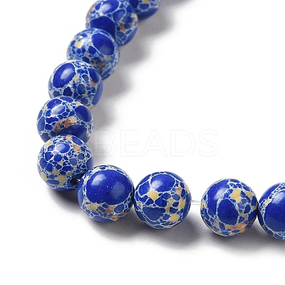 Synthetic Imperial Jasper Dyed Beads Strands G-P507-01A-07-1