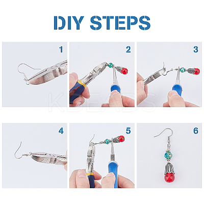 DIY Dangle Earring Making Kits DIY-SC0016-36-1
