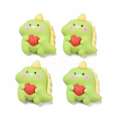 Opaque Resin Cabochons RESI-H142-B01-1