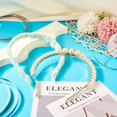 30Pcs 3 Styles Hair Accessories Iron Hair Band Findings OHAR-TA0001-08A-1