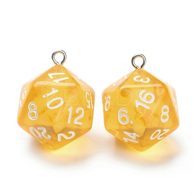 Transparent Acrylic Pendants MACR-O044-03-1