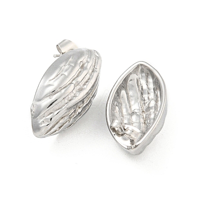 Non-Tarnish Horse Eye 304 Stainless Steel Ear Studs EJEW-L290-030P-1