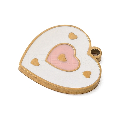 304 Stainless Steel Enamel Pendants LS-STAS-K312-07E-G-1