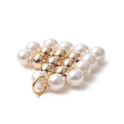 Shell Pearl Beaded Pendants PALLOY-JF01999-1