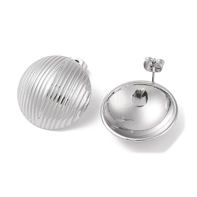 Non-Tarnish 304 Stainless Steel Stud Earrings for Women EJEW-S227-29P-1