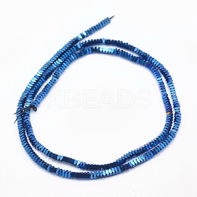 Electroplate Non-magnetic Synthetic Hematite Beads Strands G-L489-D02-1