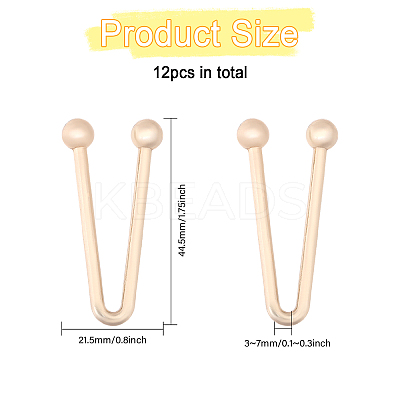12Pcs Alloy Bikini Clips FIND-CA0009-06-1