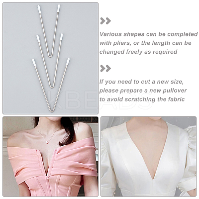 20Pcs V Shape Steel Bra Underwire FIND-PH0006-62-1