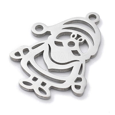 Christmas Theme Anti-Tarnish 304 Stainless Steel Pendants LS-STAS-R003-04P-02-1