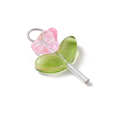 Glass Pendants PALLOY-JF03420-02-1