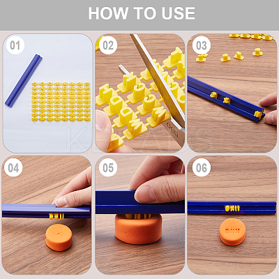 PP Plastic Letter A~Z Cookie Impress Embosser Cutter AJEW-WH0504-24-1