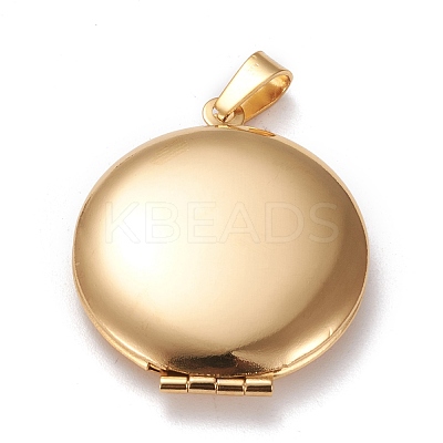 Ion Plating(IP) 316 Stainless Steel Locket Pendants X-STAS-K197-12G-1