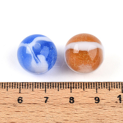 Two Tone Opaque Resin Beads RESI-N042-16mm-16-1