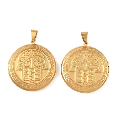 316 Stainless Steel Locket Pendants STAS-K321-18G-1