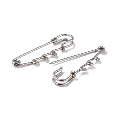 Tarnish Resistant 304 Stainless Steel Safety Pins Brooch Findings LS-STAS-I673-06P-1