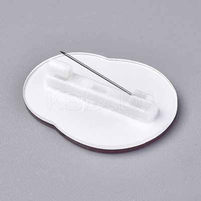 Acrylic Badges Brooch Pins JEWB-E676-28-1