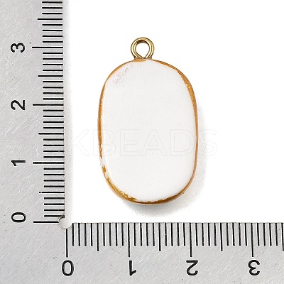 Fruit & Floral & Animals Printed Handmade Porcelain Pendants STAS-Z207-01G-07-1