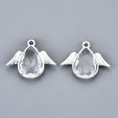 Faceted Glass Pendants GLAA-S191-001D-S-NR-1