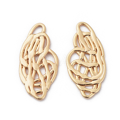 Brass Filigree Joiners Links X-KK-S350-146G-1