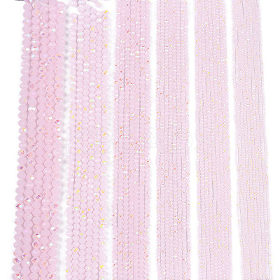 Electroplate Glass Beads Strands EGLA-A044-J4mm-L02-1