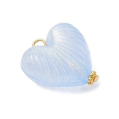 Pearlized Acrylic Charms PALLOY-JF04523-1