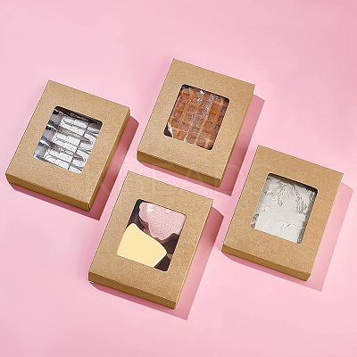 Rectangle Foldable Creative Cardboard Box CON-WH0086-16B-1