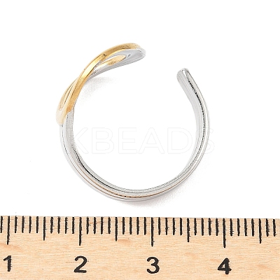 304 Stainless Steel Adjustable Cuff Rings LS-RJEW-S626-01GP-D-1