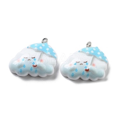 Weather Theme Opaque Resin Pendants LS-RESI-R444-01D-1