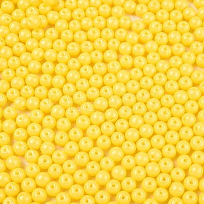Opaque Baking Paint Glass Beads DGLA-T004-02E-1