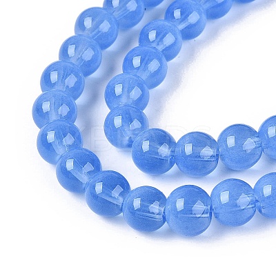 Transparent Glass Imitation Cat Eye Beads Strands GLAA-Q110-01B-04-1