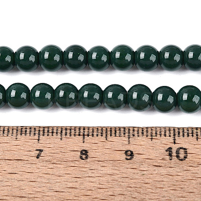 Opaque Solid Color Glass Beads Strands X-GLAA-T032-P6mm-24-1