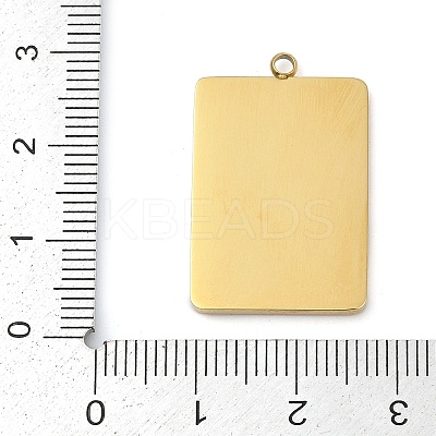 304 Stainless Steel Rhinestones Pendants STAS-D306-01G-D-1