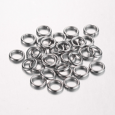 Non-Tarnish 304 Stainless Steel Open Jump Rings X-STAS-D438-04-1