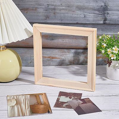 4Pcs DIY Wood Photo Picture Frame Border Mortise Tenon DIY-AN0001-34-1