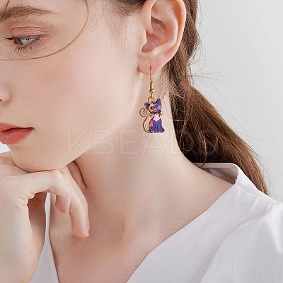 18Pcs 4 Style Halloween Alloy Enamel Pendants JX124A-1
