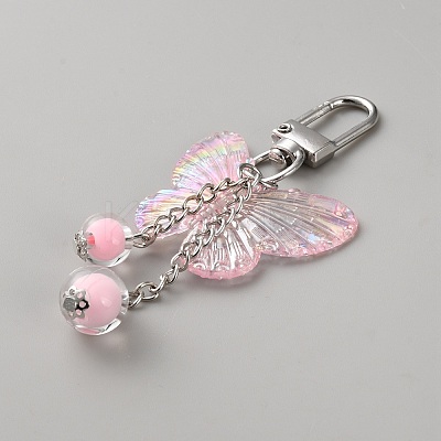 Butterfly Acrylic Pendant Decorations HJEW-WH0673-10P-1