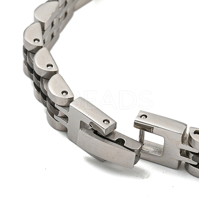 Ion Plating(IP) 304 Stainless Steel Thick Link Chain Bracelet BJEW-G649-09B-C-1