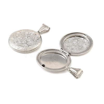 316 Stainless Steel Locket Pendants STAS-K321-10P-1