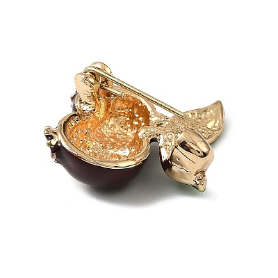 Light Golden Alloy Enamel Brooch JEWB-K018-32B-KCG-1