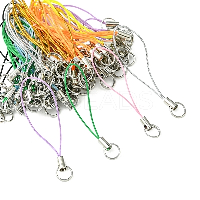 100Pcs Polyester Cord Mobile Straps MOBA-FS0001-02I-1